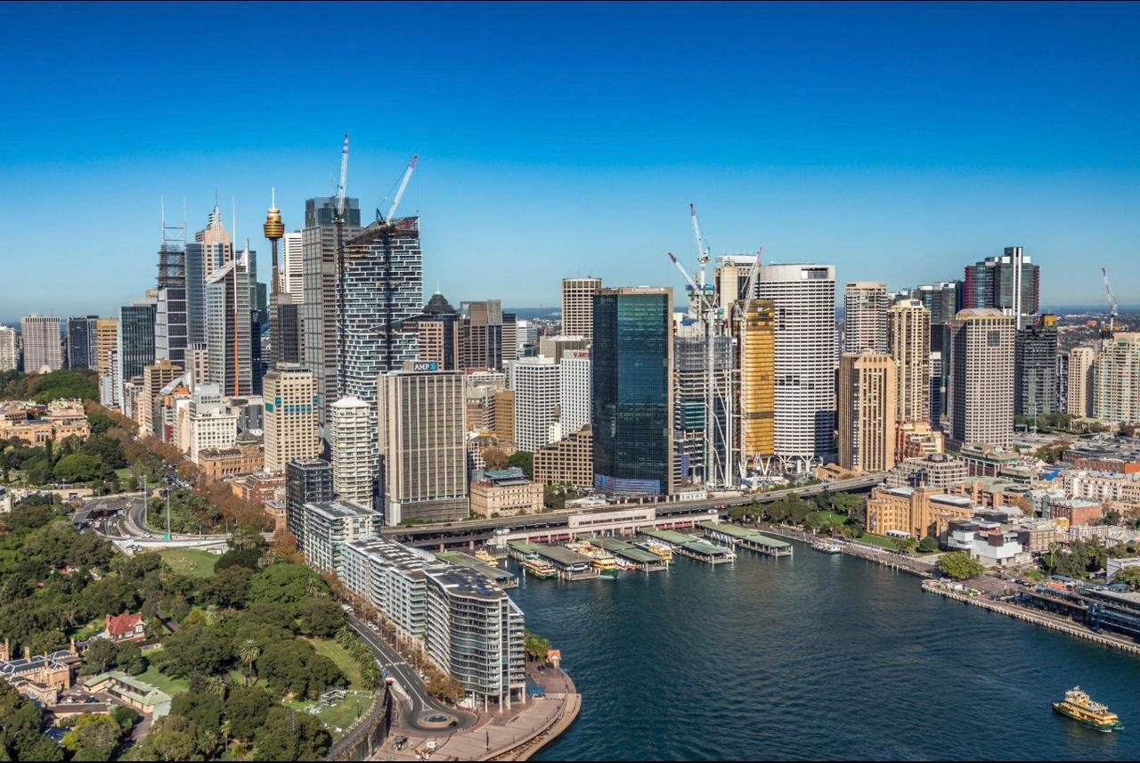 Sydney CBD skyline and streets