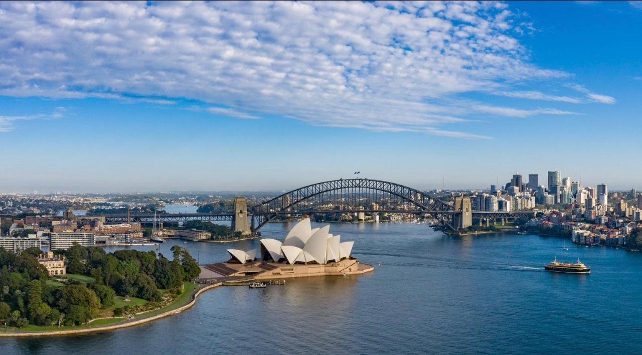 Sydney Harbour with the Opera House and Harbour Bridge