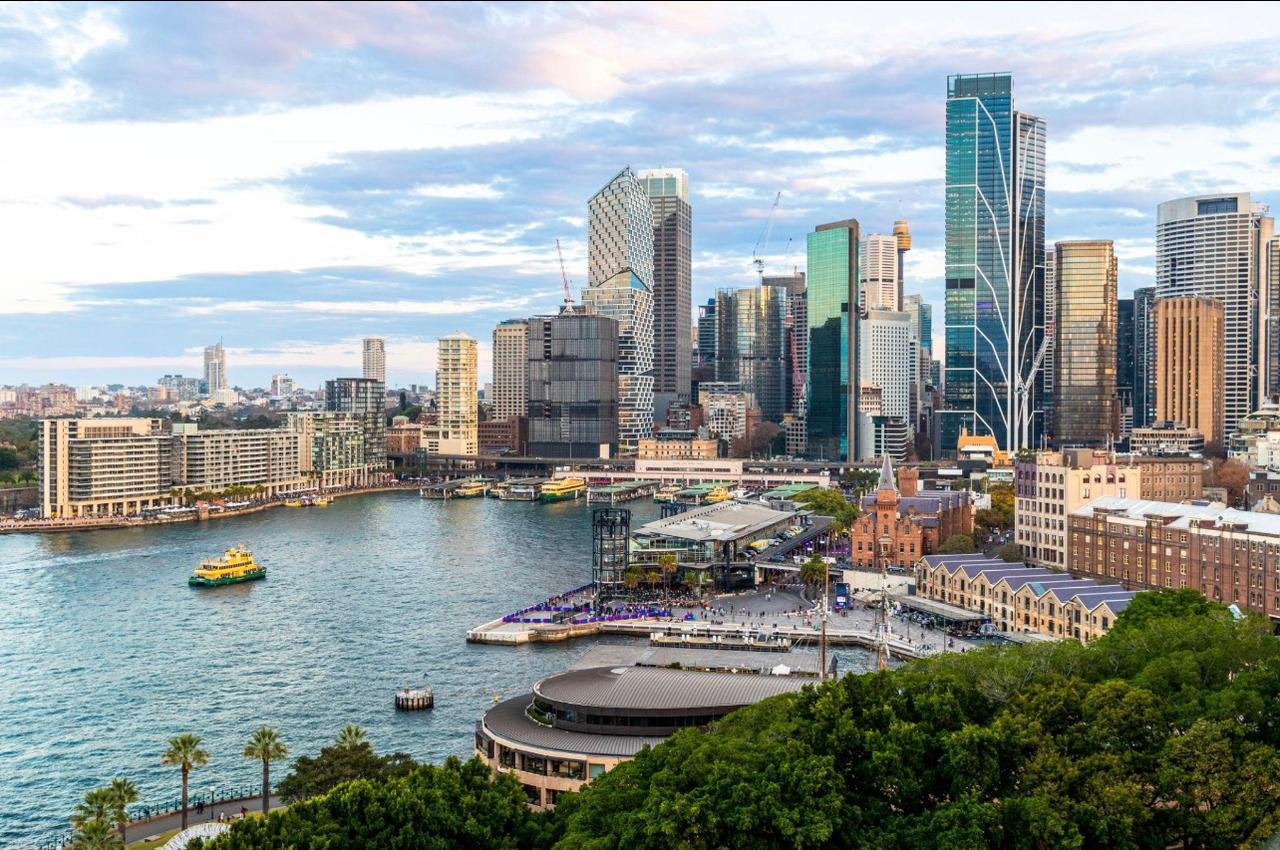 Sydney CBD skyline above Circular Quay